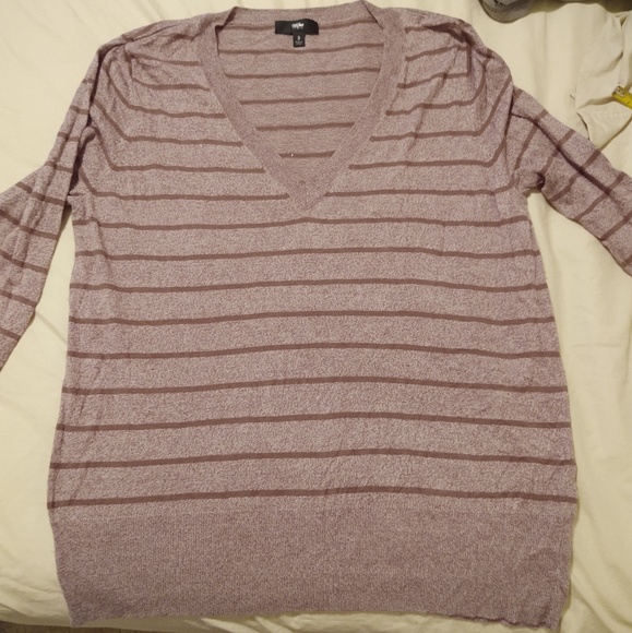 Mossimo Supply Co. Sweaters - Mossimo Striped V-neck Sweater